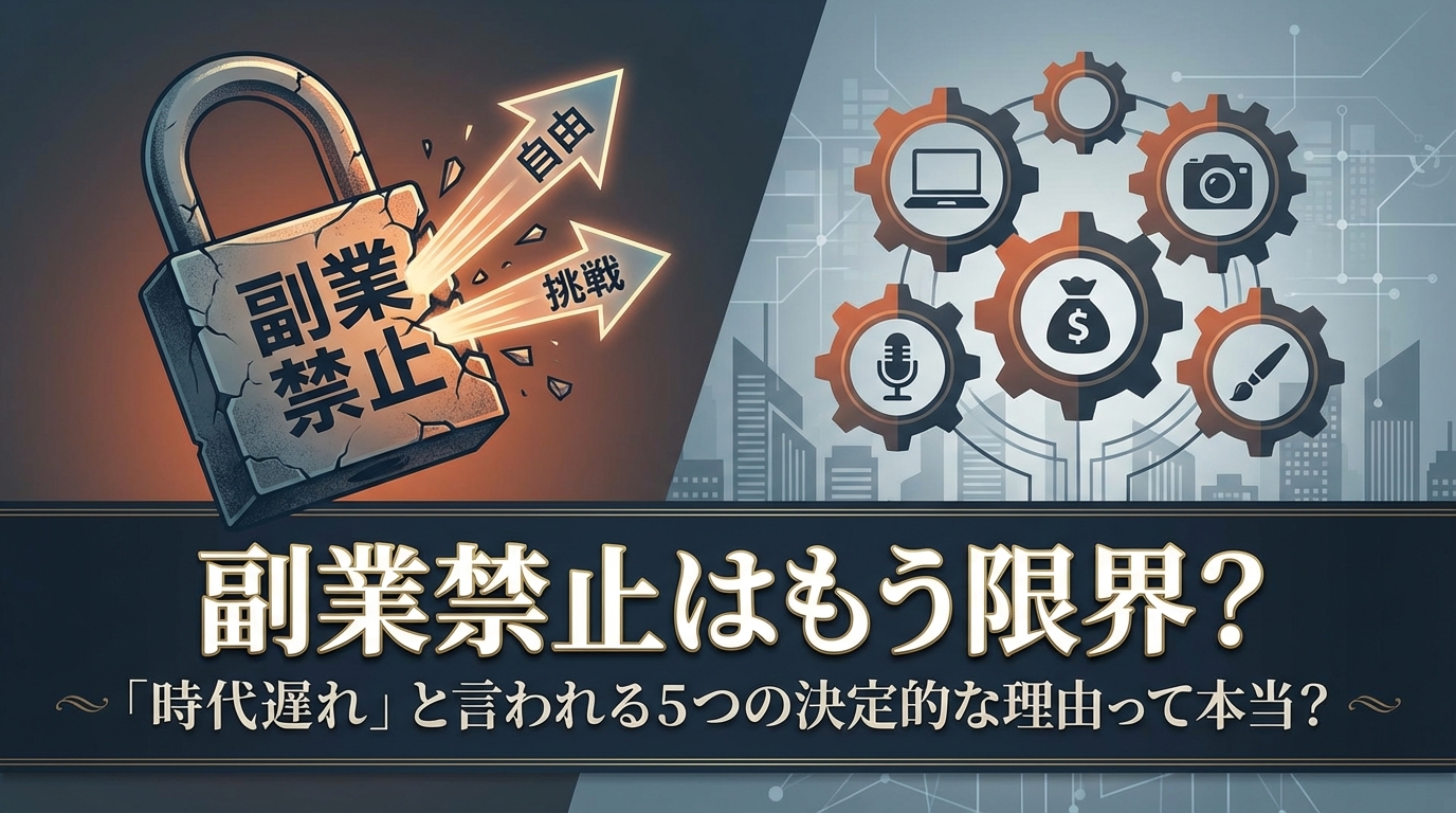 副業禁止はもう限界？「時代遅れ」と言われる5つの決定的な理由を解説