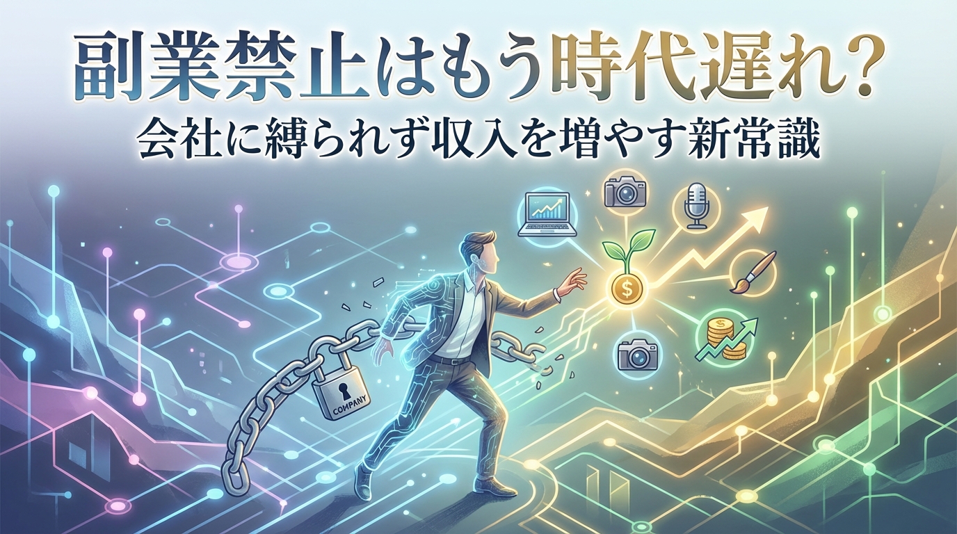 副業禁止はもう時代遅れ？会社に縛られず収入を増やす新常識