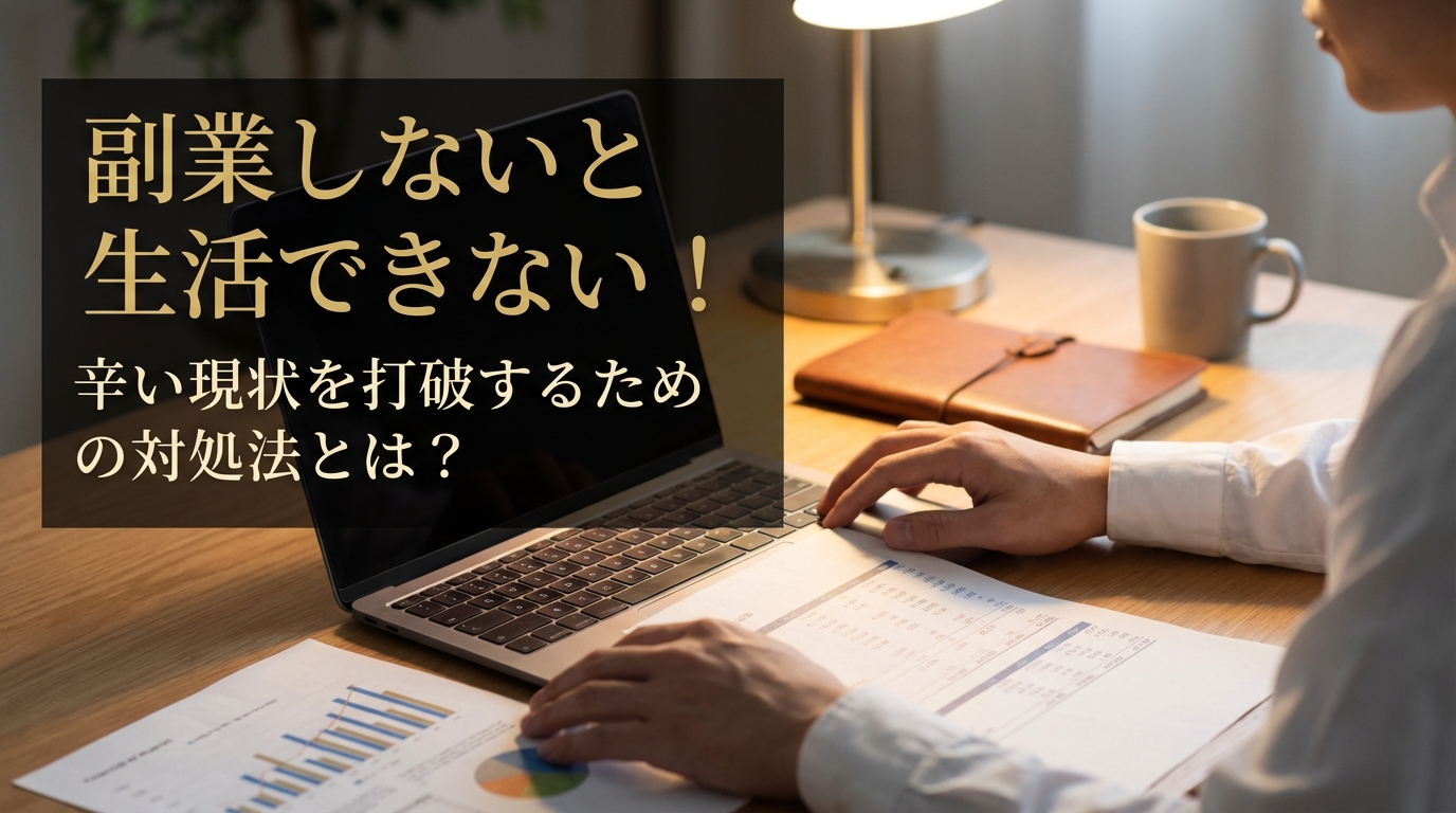 副業しないと生活できない！辛い現状を打破するための対処法とは？